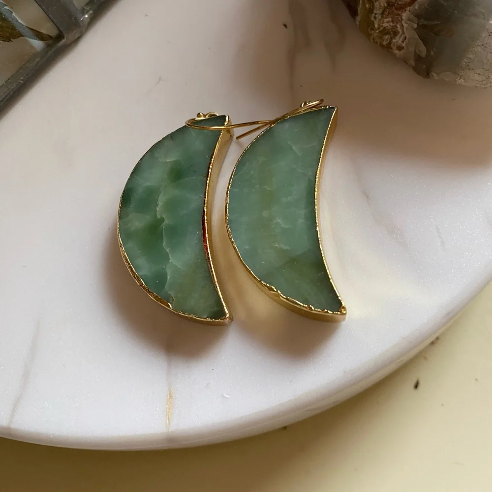 Moon earrings-handmade and one of a kind - Picture 1 of 3